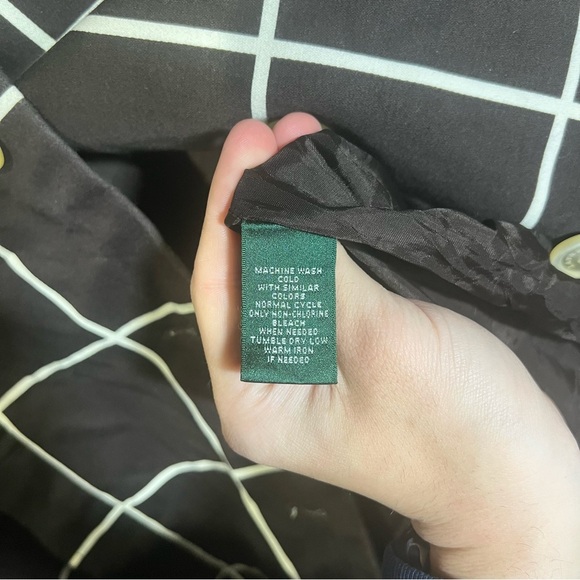 Ralph Lauren Jacket Blazer Brown and White Stripe Paneled Check Size 2X Classic - Picture 11 of 11